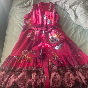 Kobi Halperin midi button down size large dress